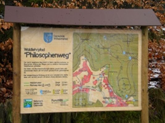 Tafel Waldlehrpfad "Philosophenweg"